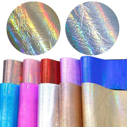 Glistening Creativity: Transform Your Projects with Burst Crack Faux Leather Sheets - Très Elite