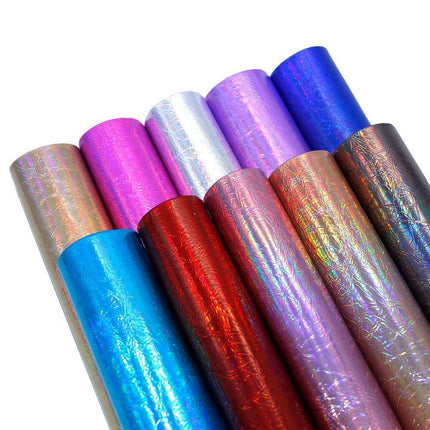 Glistening Creativity: Transform Your Projects with Burst Crack Faux Leather Sheets - Très Elite