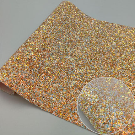 Glistening Gem Star Chunky Glitter Faux Leather - Premium Crafting Vinyl - Très Elite