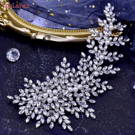 Glistening Rhinestone Bridal Hair Vine - Elegant Wedding Accessory