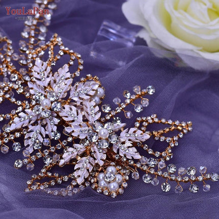 Glistening Rhinestone Bridal Hair Vine - Elegant Wedding Accessory
