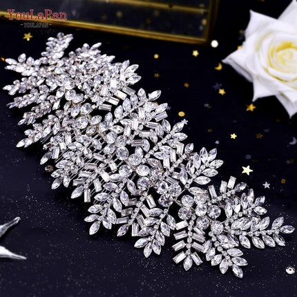 Glistening Rhinestone Bridal Hair Vine - Elegant Wedding Accessory