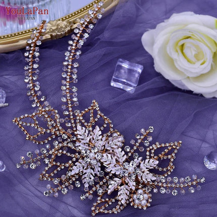 Glistening Rhinestone Bridal Hair Vine - Elegant Wedding Accessory