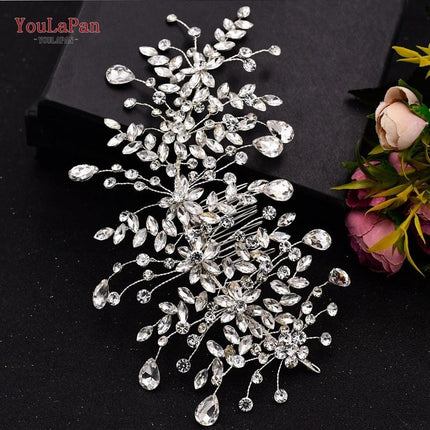 Glistening Rhinestone Bridal Hair Vine - Elegant Wedding Accessory
