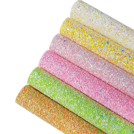 Glittering Chunky PU Leatherette: The Ultimate DIY Crafting Companion - Très Elite
