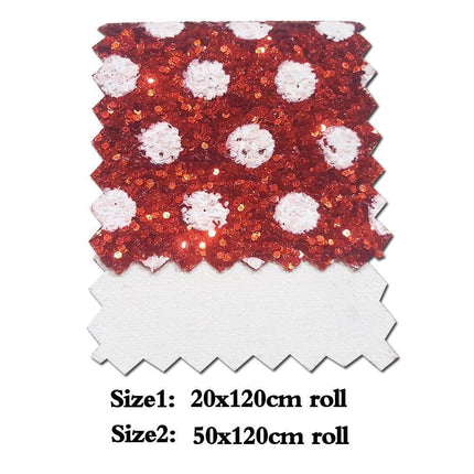 Glittering Dreams: Chunky Dot Vinyl Fabric Roll for Creative Crafters - Très Elite