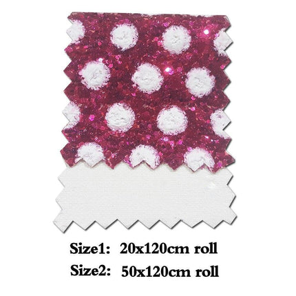 Glittering Dreams: Chunky Dot Vinyl Fabric Roll for Creative Crafters - Très Elite