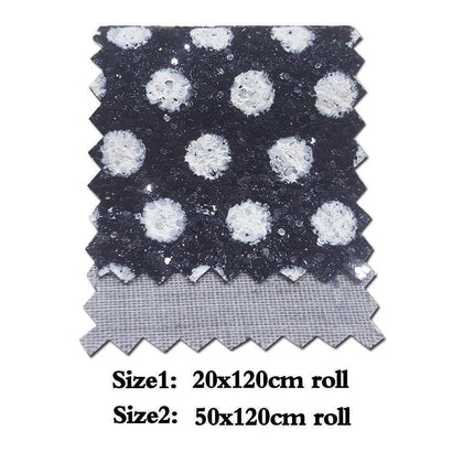 Glittering Dreams: Chunky Dot Vinyl Fabric Roll for Creative Crafters - Très Elite