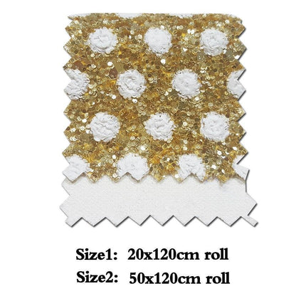 Glittering Dreams: Chunky Dot Vinyl Fabric Roll for Creative Crafters - Très Elite