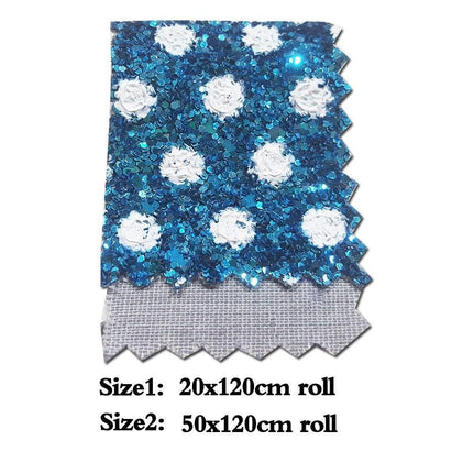 Glittering Dreams: Chunky Dot Vinyl Fabric Roll for Creative Crafters - Très Elite