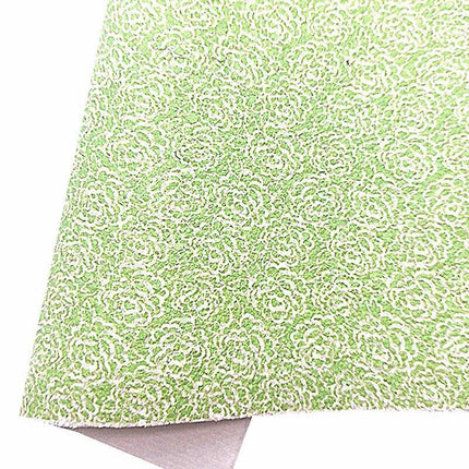 Glittering Floral Faux Leather Craft Sheets - Exquisite Rose and Daisy Patterns - Très Elite
