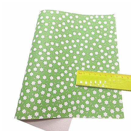 Glittering Floral Faux Leather Craft Sheets - Exquisite Rose and Daisy Patterns - Très Elite
