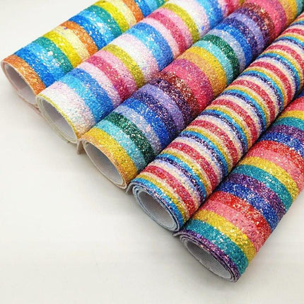 Glittering Leatherette Craft Sheets for Radiant Projects - Très Elite