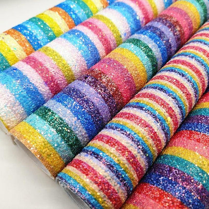 Glittering Leatherette Craft Sheets for Radiant Projects - Très Elite