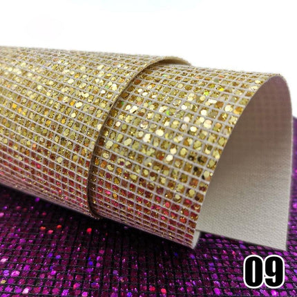 Glittering Luxe Faux Leather Crafting Sheet for Creative DIY Projects - Très Elite
