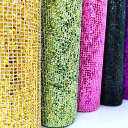 Glittering Luxe Faux Leather Crafting Sheet for Creative DIY Projects - Très Elite