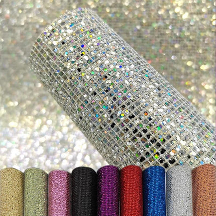 Glittering Luxe Faux Leather Crafting Sheet for Creative DIY Projects - Très Elite