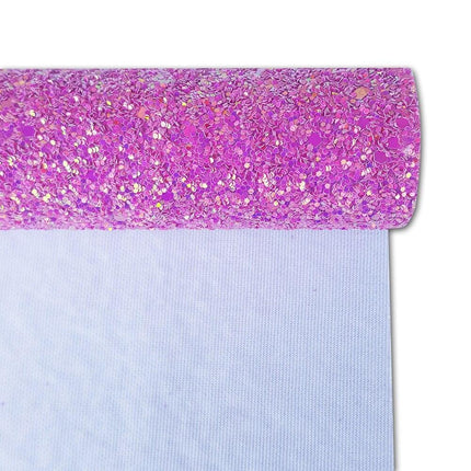 Glittering Purple Faux Leather Craft Kit for Creative Projects
