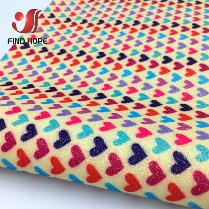 Glittery Rainbow Craft Fabric - 20x30cm Iridescent Art Supplies - Très Elite
