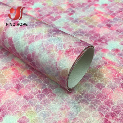 Glittery Rainbow Craft Fabric - 20x30cm Iridescent Art Supplies - Très Elite