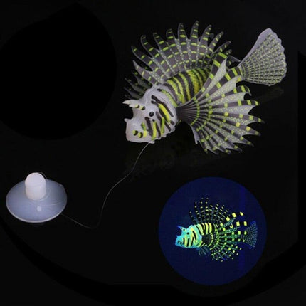 Glow-in-the-Dark Luminous LionFish Aquarium Ornament