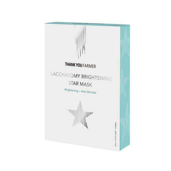 Glowing Renewal Skincare Set: Saccharomy Brightening Star Masks - 10 Masks (30ml Each)