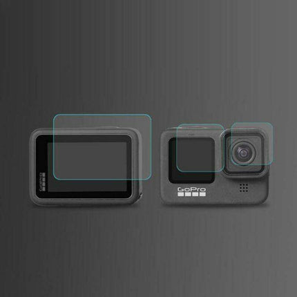 GoPro Hero 9 Black Ultimate Lens and Screen Protection Kit with Triple Tempered Glass Protectors - Très Elite