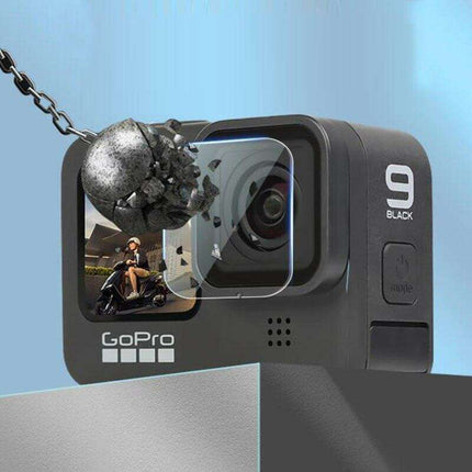 GoPro Hero 9 Black Ultimate Lens and Screen Protection Kit with Triple Tempered Glass Protectors - Très Elite