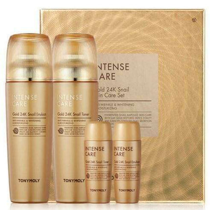 Golden Snail Luxury Skincare Collection with 24K Gold by TONYMOLY: Supreme Hydration and Anti-Aging Benefits - Très Elite