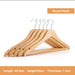 360-Degree Rotating Lotus Wood Wardrobe Hangers with Space-Saving Solutions