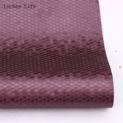 Transform Your Sewing Projects with Luxurious Honeycomb PVC Leather Fabric