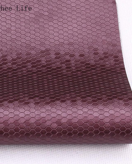 Transform Your Sewing Projects with Luxurious Honeycomb PVC Leather Fabric