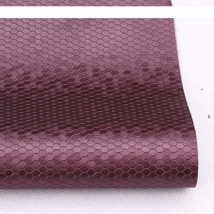 Luxurious Honeycomb Embossed Faux Leather - Exude Elegance in Couture Crafting