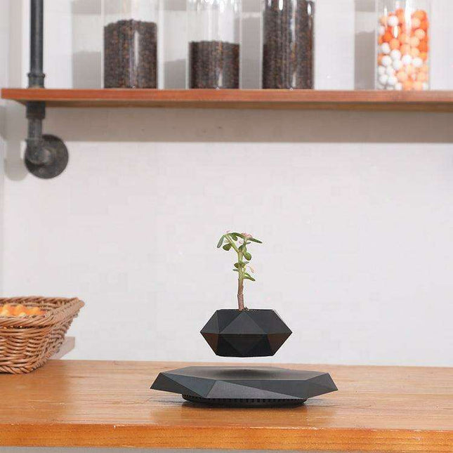 Magnetic Levitating Plant Holder - Elegant Scandinavian Home Accent