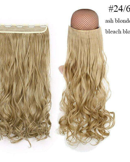 LuxeLocks 24" Curly Vibrant Synthetic Hair Extension - Effortless Glamour and Versatile Styling