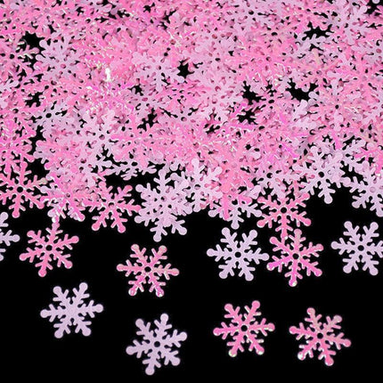Magical Winter Snowflake Confetti Collection - 270 Mini Pieces for Festive Holiday Decor