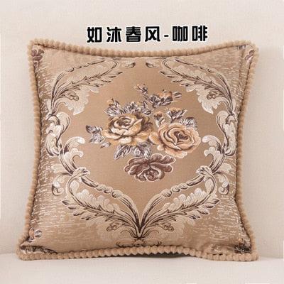 Floral Elegance Handcrafted Decorative Pillow Cover