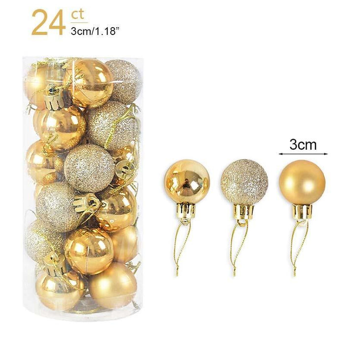 Festive Glittering Holiday Bauble Set