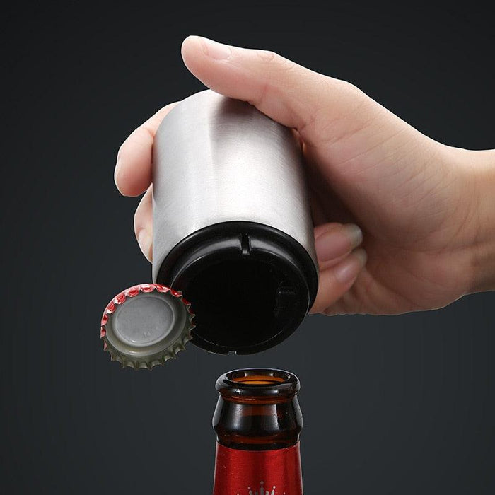 Stainless Steel Magnetic Bottle Opener for Effortless Cap Removal