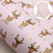 Enchanting Reindeer Pattern Synthetic Leather Sheets - Elevate Your Crafting Projects