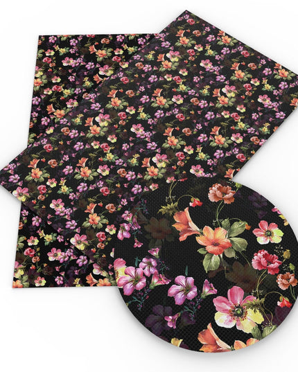 Chic Bow-knot Faux Leather Fabric in Elegant Apple Lychee for Creative Crafts