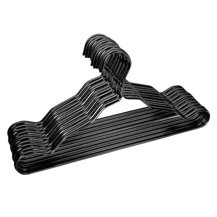 Vibrant 10-Pack Aluminum Alloy Hangers with Non-Slip Grip for Stylish Closet Organization