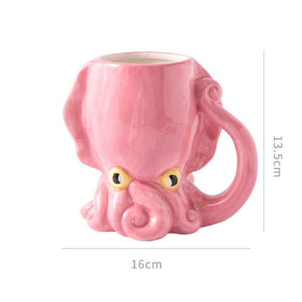 Whimsical 3D Octopus Coffee Mug - Quirky and Practical Delight