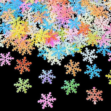 Magical Winter Snowflake Confetti Collection - 270 Mini Pieces for Festive Holiday Decor