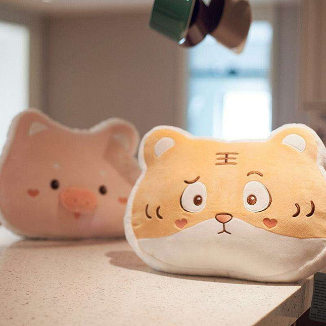 Charming Animal Plush Pillow - Soft, Cozy, and Delightfully Snuggly