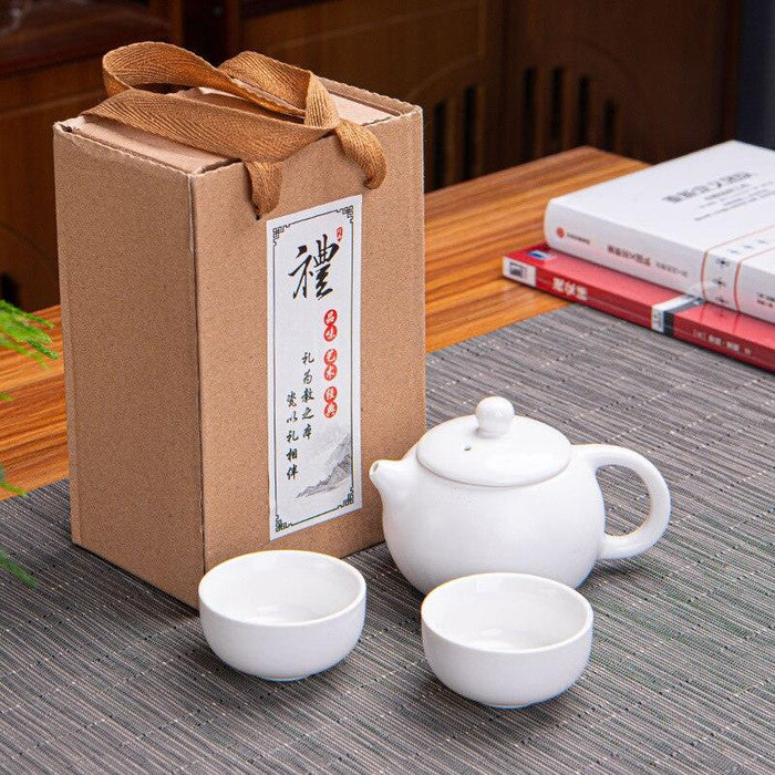Exquisite Celadon Fish Cup Tea Set - Traditional Asian Porcelain Teaware