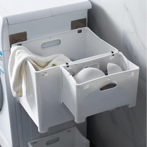 Foldable Laundry Basket - Wall-Mounted Dirty Clothes Storage Solutio - Très Elite
