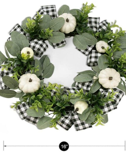 Joyful Holiday Elegance Christmas Wreath: Exquisite Door Decor