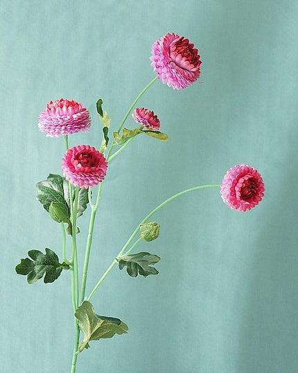 Elegant Silk Chrysanthemum Daisy Stem - Premium Artificial Floral Accent for Upscale Decor