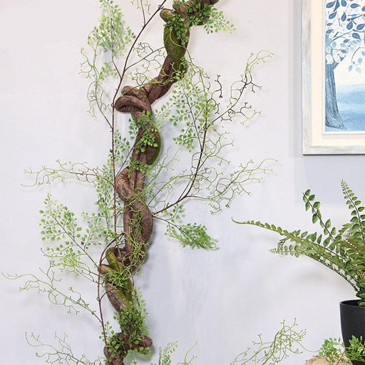 Realistic Black Bone Vine Artificial Fairy Garden Ornament - Nature-inspired Home Decoration